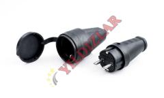 SGS MONOFAZE KAUÇUK ERKEK FİŞ (1*16A)