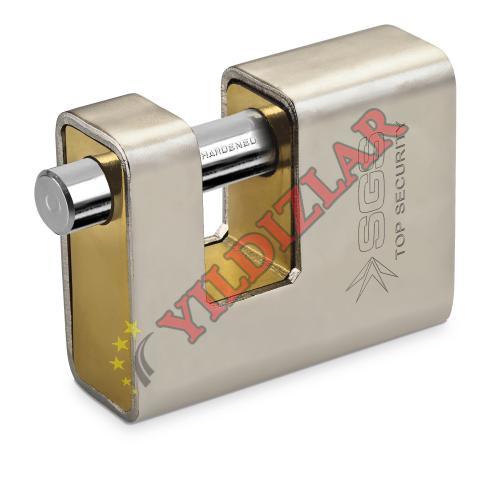 SGS ASMA KİLİT KAYAR MİLLİ ÇELİK KORUMALI 90MM