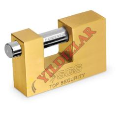 SGS ASMA KİLİT KAYAR MİLLİ SARI KAPLAMA 70MM