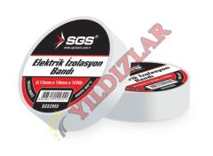 SGS ELEKTRİK İZOLASYON BANDI BEYAZ 19MM*10YRD