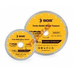 SGS TURBO DELİKLİ ELMAS TESTERE 115MM