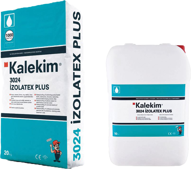 Kalekim İzolatex Plus 3024 Su Yalıtım Seti 20 kg+10 lt Bileşeni